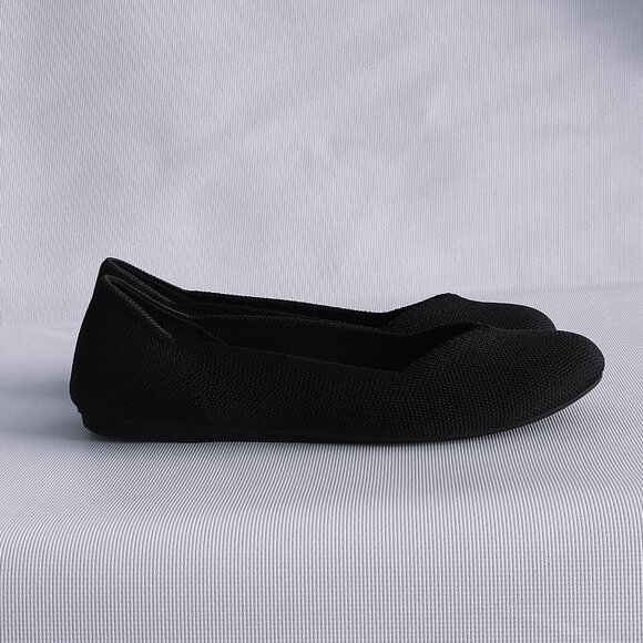 Rothy's Round Toe Black 6.5 Flats Shoes - Picture 1 of 7